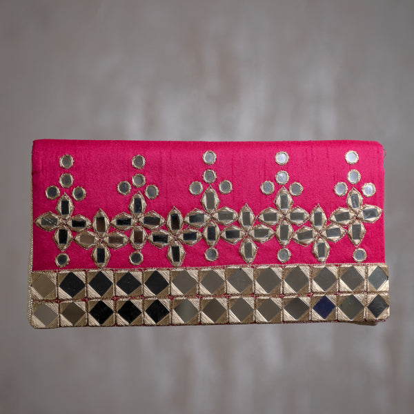 Mirror envelope clutch