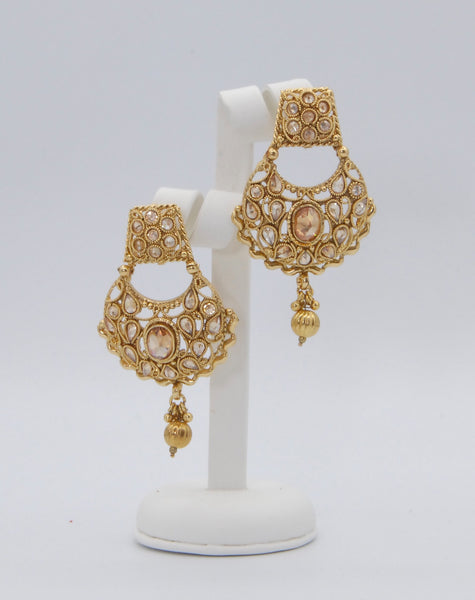 Gold Polki earrings