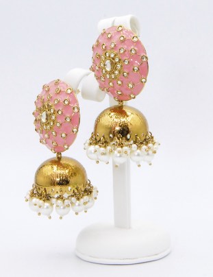 High gold chunked earrings